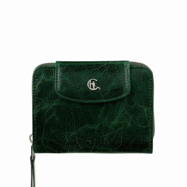 Damski portfel skórzany Canaletto – elegancja i funkcjonalność na co dzień PD1255s257. Zielone portfele damskie bez wzorów, ze skóry. Za 159.00 zł.