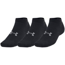 Skarpetki Unisex Dla Dorosłych Essential Low Cut (zestaw 3 Sztuk). Czarne skarpetki męskie Under Armour, bez wzorów. Za 88.99 zł.