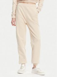 Calvin Klein Jeans Spodnie dresowe J20J225355 Beżowy Regular Fit. Brązowe jeansy damskie Calvin Klein Jeans, xl, bez wzorów, z bawełny. Za 239.99 zł.