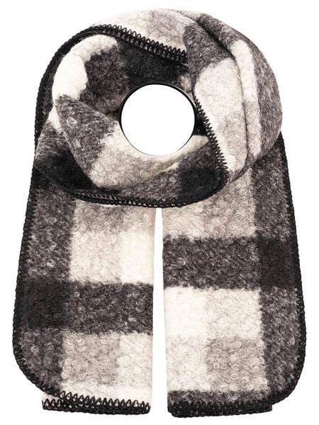 Zwillingsherz Szal "Karo & Teddy" w kolorze kremowo-czarnym rozmiar: onesize. Brązowe szaliki i kominy damskie Zwillingsherz, bez wzorów, z materiału. Za 113.10 zł.