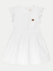 Guess Sukienka codzienna K5GK12 WH710 Biały Regular Fit. Białe sukienki dziewczęce Guess, z aplikacjami, z bawełny, bez ramiączek. Za 159.99 zł.