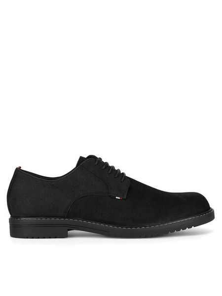 U.S. Polo Assn. Półbuty SANTOS001M/DL1 Czarny. Czarne półbuty męskie U.S. Polo Assn., z nubiku, bez zapięcia. Za 329.99 zł.