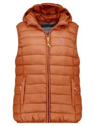 Geographical Norway Kamizelka pikowana "Vatikolor" w kolorze jasnobrązowym rozmiar: XXL. Brązowe kamizelki damskie Geographical Norway, xxl. Za 113.63 zł.