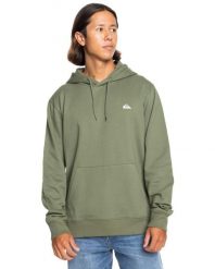 Bluza z kapturem dla Mężczyzn BASIC Zielony. Zielone bluzy z kapturem męskie Quiksilver, m, z bawełny. Za 182.30 zł.