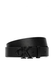 Calvin Klein Pasek Ck Faceted Buckle 32Mm LV04D7173G Czarny. Czarne paski męskie CALVIN KLEIN, bez wzorów, ze skóry. Za 249.99 zł.