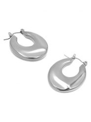 MOODE Kolczyki-kreole "Isaline" rozmiar: onesize. Szare kolczyki damskie MOODE, ze stali. Za 43.99 zł.