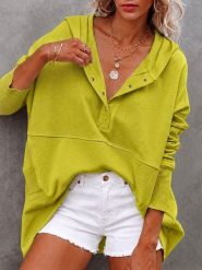 Milan Kiss Bluza w kolorze żółtym rozmiar: XL. Żółte bluzy z kapturem damskie Milan Kiss, xl, z bawełny. Za 179.95 zł.