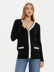 Marciano Guess Kardigan 4BGR20 5838Z Czarny Regular Fit. Czarne kardigany damskie Marciano Guess, m, z aplikacjami, z wełny. Za 369.99 zł.