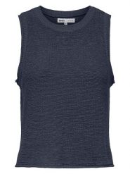 ONLY Top w kolorze granatowym rozmiar: XS. Niebieskie topy damskie Only, xs, bez wzorów, bez kołnierzyka. Za 70.24 zł.