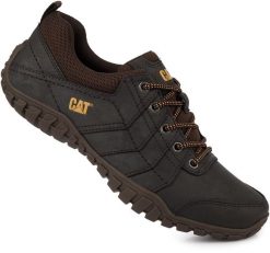 Męskie buty półbuty skórzane brązowe CATERPILLAR CAT INSTRUCT P722310. Brązowe półbuty męskie CATerpillar, z materiału, bez zapięcia. Za 299.00 zł.