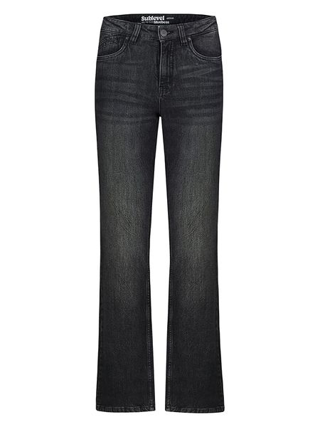 Sublevel Dżinsy - Regular fit - w kolorze czarnym rozmiar: XL. Czarne jeansy damskie Sublevel. Za 164.95 zł.