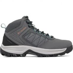 Buty trekkingowe męskie Columbia Transverse. Szare buty trekkingowe męskie Columbia, na zimę, z materiału, za kostkę, bez zapięcia, trekkingowe. Za 478.00 zł.