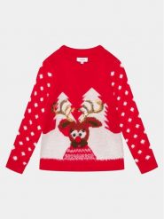 Vero Moda Girl Sweter Rudy 10272446 Czerwony Regular Fit. Czerwone swetry dziewczęce Vero Moda Girl, bez wzorów, z syntetyku, bez kołnierzyka. Za 119.99 zł.