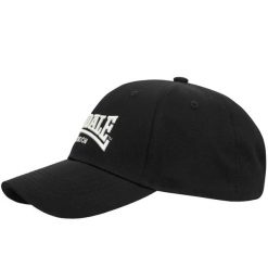 Czapka Lonsdale Wigston. Czarne czapki męskie Lonsdale, bez wzorów, z materiału. Za 148.50 zł.