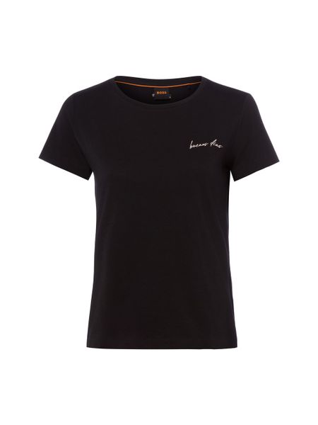 BOSS Orange Koszulka - Elove Kobiety Bawełna czarny, M. Czarne t-shirty damskie Boss Orange, m, bez wzorów, z bawełny, bez kołnierzyka. Za 169.95 zł.