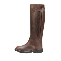 Buty unisex buttero z oddychającą podszewką. Brązowe kalosze damskie EQUESTRO, bez wzorów, ze skóry. W wyprzedaży za 1,443.00 zł.