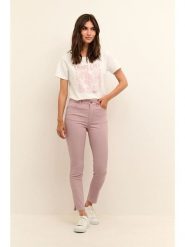 CULTURE Dżinsy - Slim fit - w kolorze jasnoróżowym rozmiar: 40. Różowe jeansy damskie Culture, z podwyższonym stanem. Za 131.43 zł.