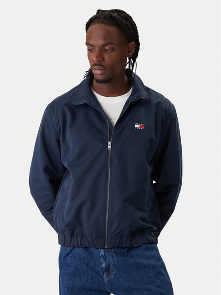 Tommy Jeans Kurtka przejściowa Essential DM0DM22720 Granatowy Regular Fit. Niebieskie kurtki męskie Tommy Jeans, l, bez wzorów, z jeansu, bez kaptura. Za 529.99 zł.