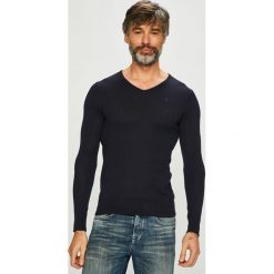 Scotch & Soda - Sweter. Niebieskie swetry męskie Scotch & Soda, m, bez wzorów, z bawełny, bez kołnierzyka. W wyprzedaży za 199.90 zł.