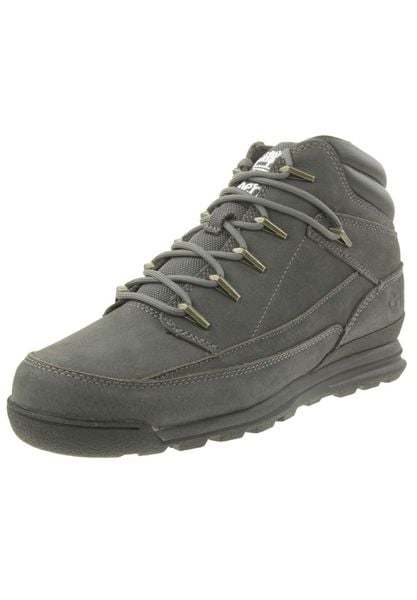 Buty zimowe męskie, Timberland Euro Rock WR Basic. Szare buty trekkingowe męskie Timberland, na zimę, z materiału, bez zapięcia, trekkingowe. Za 559.99 zł.