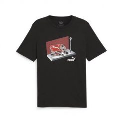Koszulka treningowa męska Puma Graphics Sneaker Box. Czarne t-shirty sportowe męskie Puma, m, z bawełny, bez ramiączek, do biegania. Za 207.00 zł.