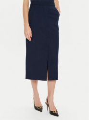 TWINSET Spódnica ołówkowa 242TP2153 Granatowy Regular Fit. Niebieskie spódniczki damskie Twinset, bez wzorów, z syntetyku, ołówkowe. Za 469.99 zł.