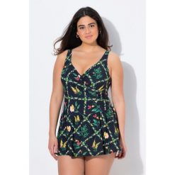 Damski Strój kąpielowy miękkie miseczki z fiszbinami ramiączka z regulacją. Czarne spódniczki damskie Ulla Popken, l, bez wzorów, z elastanu, sportowe, plus size, sportowe. Za 299.99 zł.