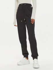 Gaudi Spodnie dresowe 421BD24010 Czarny Regular Fit. Czarne spodnie dresowe damskie GAUDI, xl, bez wzorów, z dresówki. Za 259.99 zł.