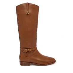 Oficerki MICHAEL Michael Kors. Brązowe kozaki damskie MICHAEL Michael Kors, bez obcasa, na płaskiej podeszwie. Za 1,469.00 zł.