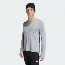 Koszulka adi365 Running Essentials Longsleeve. Szare t-shirty sportowe męskie Adidas, bez ramiączek, do biegania, climacool (adidas). Za 149.00 zł.
