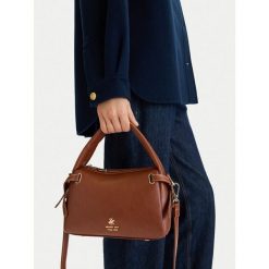 Torebka Beverly Hills Polo Club. Brązowe torebki klasyczne damskie Beverly Hills Polo Club, bez wzorów, bez dodatków. Za 209.99 zł.