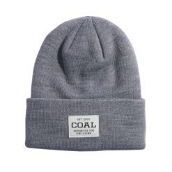Czapka zimowa COAL UNIFORM heather grey. Szare czapki męskie COAL, na zimę, bez wzorów, sportowe. Za 29.00 zł.