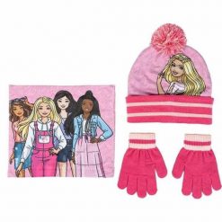 Czapki, szaliki i rękawiczki Barbie. Czerwone rękawiczki dziecięce barbie, bez ramiączek. Za 93.55 zł.