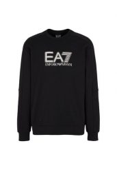 Bluza męska EA7 Emporio Armani Train Visibility T-Top. Czarne bluzy bez kaptura męskie EA7, l, z bawełny. Za 349.99 zł.