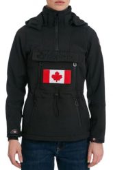 Kurtka turystyczna damska Canadian Peak Toka. Czarne kurtki damskie Canadian Peak, s, z aplikacjami, z materiału, bez kaptura. Za 259.49 zł.