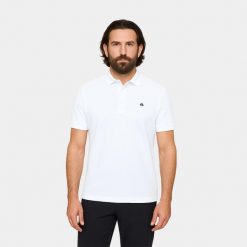 Koszulka męska polo Alpinus Sherali. Białe koszulki polo męskie Alpinus, m, bez wzorów, z bawełny, bez ramiączek. Za 99.00 zł.