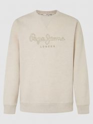 Pepe Jeans Bluza "New Nouvel" w kolorze kremowym rozmiar: M. Brązowe bluzy bez kaptura męskie Pepe Jeans, m, z bawełny. Za 149.31 zł.
