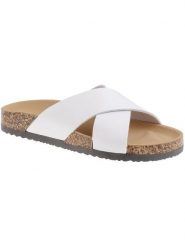 C'M Klapki w kolorze białym rozmiar: 37. Białe klapki damskie C'M, bez wzorów, bez obcasa. Za 86.99 zł.