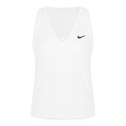 Tank top tenisowy damski Nike Court Dri-Fit Victory Tank. Niebieskie topy damskie Nike, bez wzorów, bez ramiączek. Za 179.99 zł.
