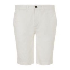 Męskie Spodenki Jasper Casual Shorts. Białe szorty męskie SOL'S, z bawełny, bez kołnierzyka. Za 150.99 zł.