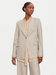 Maryley Marynarka 24IB187/M01 Beżowy Regular Fit. Brązowe marynarki i żakiety damskie Maryley, m, bez wzorów, z syntetyku. Za 429.99 zł.