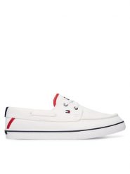 Tommy Hilfiger Tenisówki Th Boat Vulc Sneaker Canvas FM0FM05877 Biały. Białe trampki i tenisówki męskie Tommy Hilfiger, bez wzorów, z materiału, bez zapięcia. Za 369.99 zł.