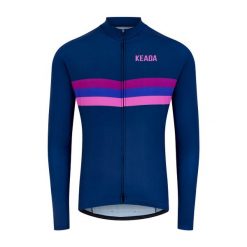 Męska koszulka rowerowa z długim rękawem - Sunset. Fioletowe t-shirty sportowe męskie KEADA SPORTS, m, bez ramiączek, rowerowe. Za 332.00 zł.