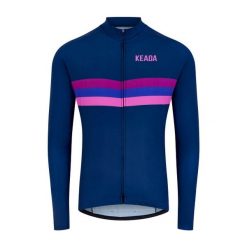 Męska koszulka rowerowa z długim rękawem - Sunset. Fioletowe t-shirty sportowe męskie KEADA SPORTS, m, bez ramiączek, rowerowe. Za 332.00 zł.