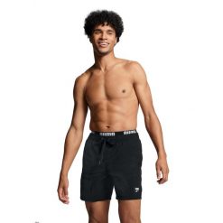 Kąpielówki męskie Puma, Utility Mid Shorts, Czarne. Czarne kąpielówki męskie Puma, m, bez wzorów, z materiału, do pływania. Za 238.99 zł.