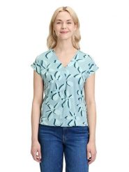 BETTY & CO Koszulka w kolorze błękitnym rozmiar: M. Niebieskie bluzki damskie Betty & Co., m, bez wzorów, bez kołnierzyka, bez ramiączek. Za 46.95 zł.