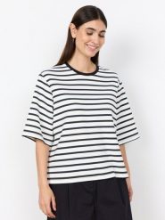 Soyaconcept® Koszulka Kobiety Modal biały|czarny, L. Białe t-shirty damskie l, bez wzorów, bez kołnierzyka. Za 169.95 zł.