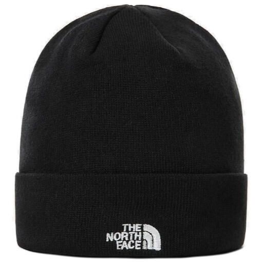 Czapka turystyczna unisex The North Face Norm Shallow Beanie. Czarne czapki męskie The North Face, bez wzorów, z elastanu. Za 128.85 zł.
