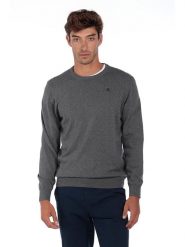 The Time of Bocha Sweter w kolorze szarym rozmiar: XL. Szare swetry męskie The Time of Bocha, xl, bez wzorów, z bawełny, bez kołnierzyka. Za 132.95 zł.