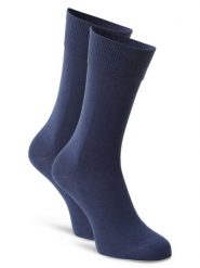 FALKE Skarpety pakowane po 2 szt. Mężczyźni Bawełna niebieski, 39-42. Niebieskie skarpetki męskie Falke, bez wzorów, z bawełny. Za 69.95 zł.